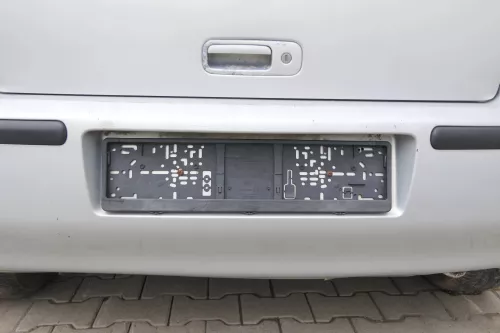 VW Polo 6N2 Stoßstange hinten Heckstoßstange Stoßfänger silber LB7Z (170483)