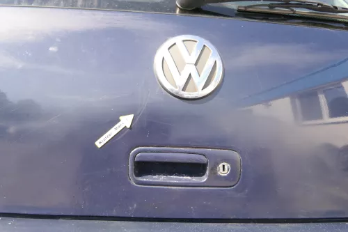 VW Golf 4 Limousine Heckklappe Kofferraumklappe Klappe hinten blau LA5G ohnAnb (170509)