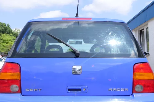 Seat Arosa Heckklappe Klappe hinten Kofferraumklappe blau LS5J bis ca. Bj. 2000 (170566)