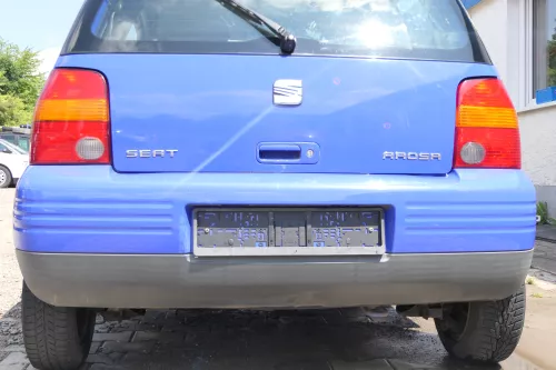 Seat Arosa 6H Stoßstange hinten Heckstoßstange blau LS5J (170567)