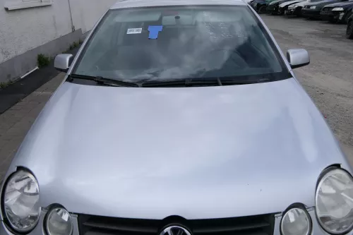 VW Polo 9N Motorhaube Klappe vorne silber grau LA7W reflexsilber bisca.Bj.2004 K (170574)
