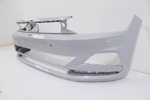 VW Polo AW 2G Stoßstange vorne Frontstoßstange Stoßfänger silber  (170637)
