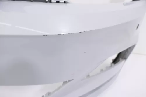 VW Polo AW 2G Stoßstange vorne Frontstoßstange Stoßfänger silber  (170637)