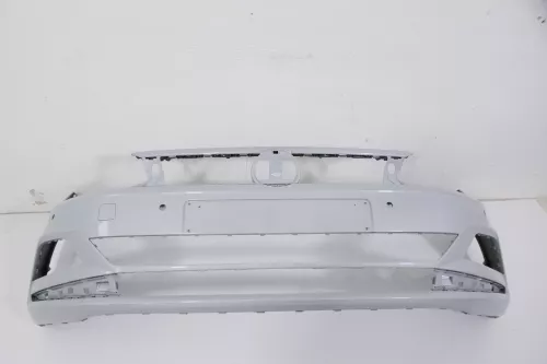 VW Polo AW 2G Stoßstange vorne Frontstoßstange Stoßfänger silber  (170637)