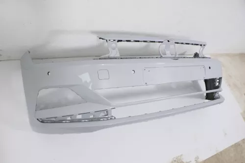 VW Polo AW 2G Stoßstange vorne Frontstoßstange Stoßfänger silber  (170637)