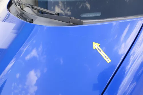 Skoda Fabia 6Y Motorhaube Klappe vorne blau LF5K mit Grill vorn (170739)