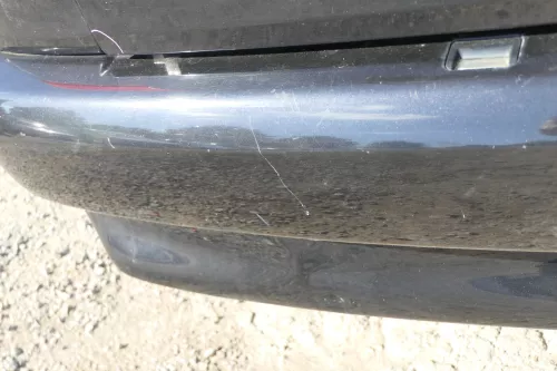 VW Polo 6N Stoßstange hinten 2-geteilte Heckstoßstange schwarz LC9Z Stoßfänger (170770)