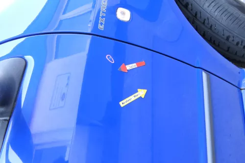 Skoda Fabia 6Y Kombi Limousine Tür vorne rechts Beifahrertür blau LF5K (170899)