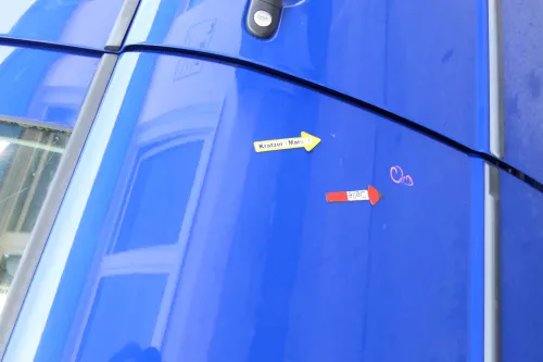 Skoda Fabia 6Y Limousine Schrägheck Tür hinten rechts blau LF5K (170900)