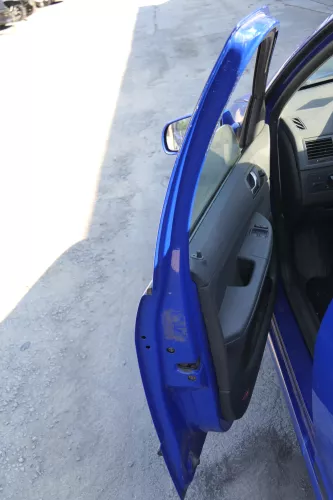 Fabia 6Y Kombi + Limousine Tür vorne links Fahrertür blau LF5K ohneAnbaute (170902)