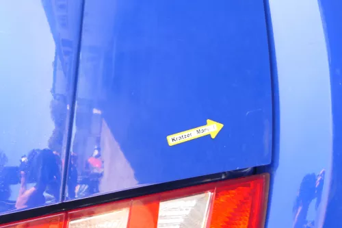 Skoda Fabia 6Y6 Schrägheck Heckklappe Kofferraumklappe hinten blau LF5K (170904)