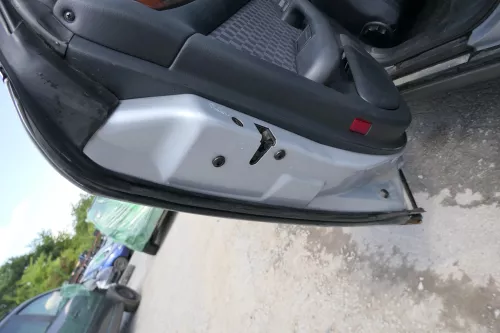 Audi A6 4B C5 Tür Türblatt hinten links grau silber LY7M nur Türblatt (170932)