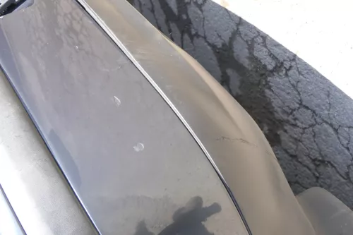 VW Golf 4 Limousine Stoßstange hinten Heckstoßstange Stoßfänger grau LC7V (171129)