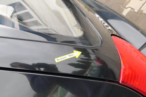 VW Lupo 6X Heckklappe Klappe Kofferraumklappe Scheibe schwarz L041 (171143)