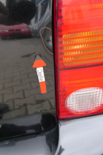 VW Lupo 6X Heckklappe Klappe Kofferraumklappe Scheibe schwarz L041  (171143)