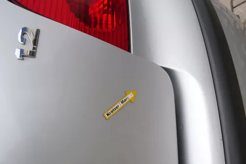 VW Polo 9N Fun Heckklappe Kofferraumklappe Klappe hinten silber LA7W metal (171155)