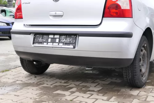 VW Polo 9N 9N3 Stoßstange Heckstoßstange hinten silber grau LA7W (171157)