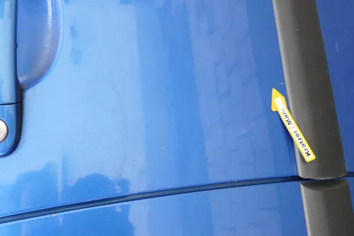 VW Polo 9N 9N3 Tür vorne rechts Beifahrertür 4/5-Türer blau LA5M ohneAnba (171201)