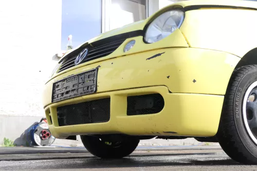 VW Lupo 6X Stoßstange vorne Frontstoßstange Stoßfänger gelb LD1B Sport  (171239)