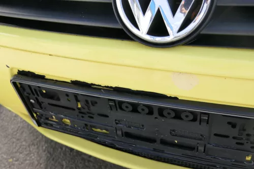 VW Lupo 6X Stoßstange vorne Frontstoßstange Stoßfänger gelb LD1B Sport  (171239)