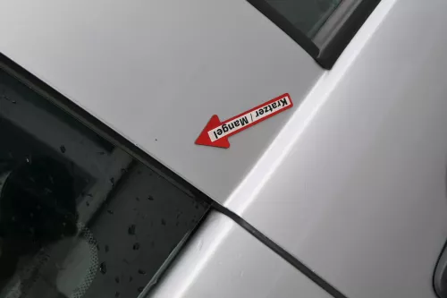 VW Fox 5Z Tür vorne rechts Beifahrertür silber LA7W grau (171259)