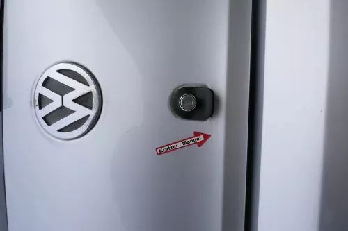 VW Fox 5Z Heckklappe Kofferraumklappe Klappe hinten + Scheibe silber LA7W (171260)