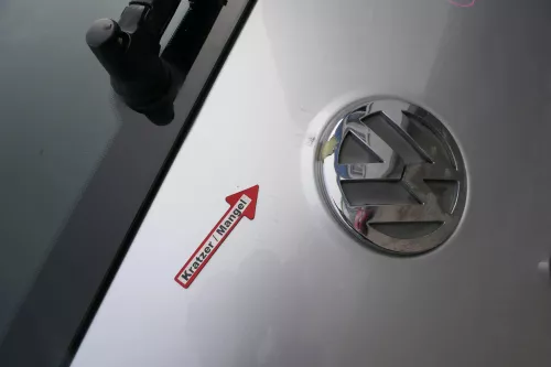 VW Fox 5Z Heckklappe Kofferraumklappe Klappe hinten + Scheibe silber LA7W (171260)