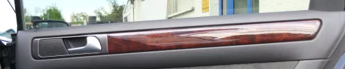 Audi A6 4B C5 Verkleidung Klappe Abdeckung Dekor Holz Optik Nußbaum  (171434)