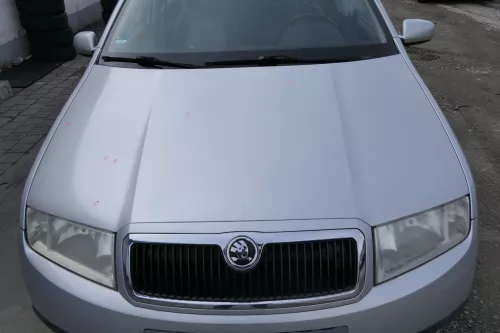 Skoda Fabia 6Y Motorhaube Klappe vorne silber grau LF7T mit Grill vorn (171561)