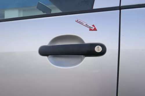 Fabia 6Y Kombi + Limousine Tür vorne links Fahrertür grau LF7T silber ohneAnba (171565)