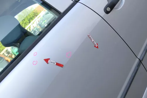Skoda Fabia 6Y Limousine Schrägheck Tür hinten rechts grau silber LF7T diamantsi (171568)