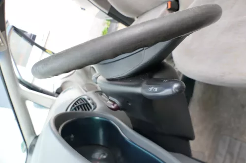 VW Sharan Alhambra Lenkrad 4-Speichen 7M0419091BL Leder Lederlenkrad Mängel (171647)