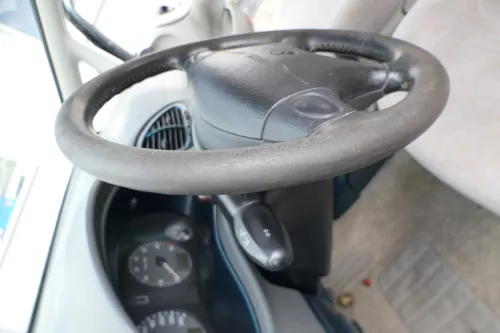 VW Sharan Alhambra Lenkrad 4-Speichen 7M0419091BL Leder Lederlenkrad Mängel (171647)