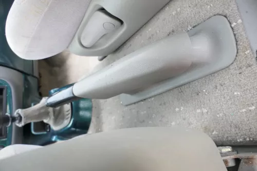 VW Sharan 7M Galaxy WGR Handbremse Feststellbremse Verkleidung Abdeckung grau (171648)