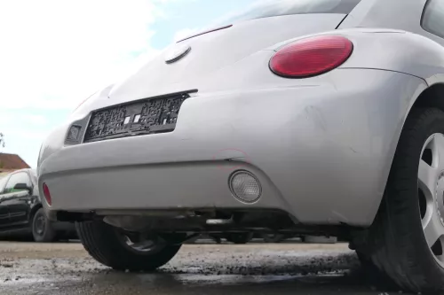 VW New Beetle 9C Stoßstange hinten Stoßfänger grau silber LG9R Heckstoßfänger (171732)
