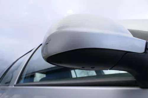 VW Golf 4 Bora manueller Spiegel rechts Außenspiegel silber grau LA7W Glas (171790)