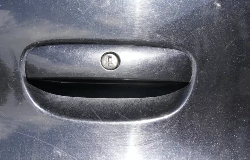 VW Polo 9N 9N3 Griff Heckkklappe Heckklappengriff schwarz L041