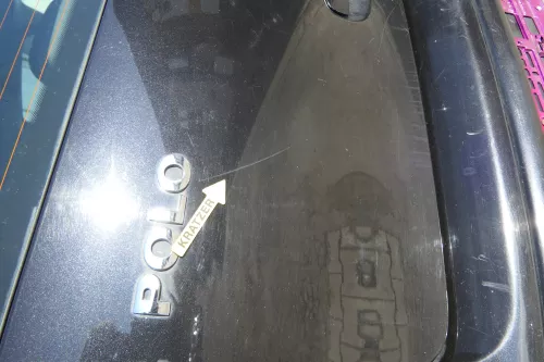 VW Polo 9N3 9N Heckklappe Kofferraumklappe Klappe schwarz LC9Z - Scheibe (171826)