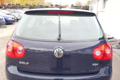 VW Golf 5 V Heckklappe hinten Kofferraumklappe mit Scheibe blau LA5G (171923)