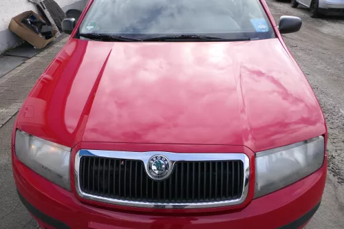 Skoda Fabia 6Y Motorhaube Klappe vorne rot LF3K vorn     (OHNEgrill!) (171940)