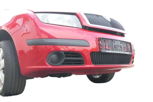 Skoda Fabia 6Y Stoßstange Stoßfänger vorne rot LF3K 2004-2008 - Facelift (171943)
