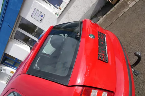 Skoda Fabia 6Y6 Schrägheck Heckklappe Kofferraumklappe hinten rot LF3K (171949)
