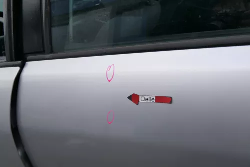 Audi A4 B5 Tür Türblatt hinten links grau LY7T Kombi Limo (171994)