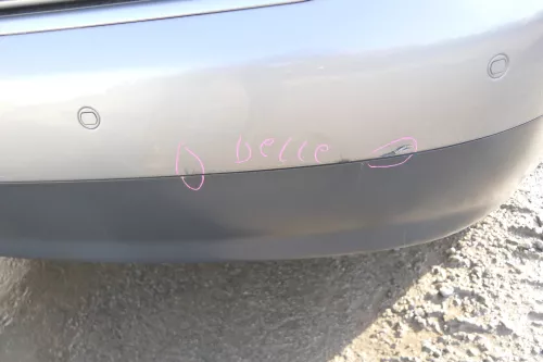 Audi A4 8E B6 Limousine Stoßstange hinten mit Spoiler grau LY7Q PDC (172050)