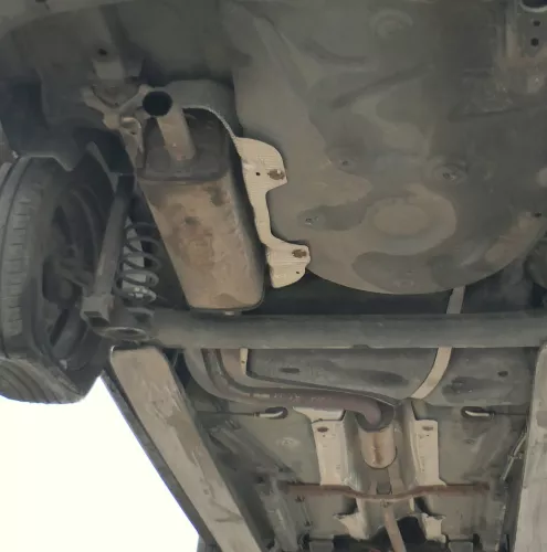 Fabia 5J Auspuff hinten Endschalldämpfer Benziner Mitteltopf 1,2 CBZA CBZ CBZB (172663)