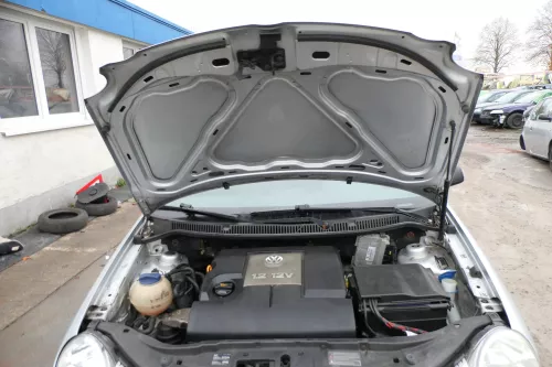 VW Polo 9N Motorhaube Klappe vorne silber grau LA7W reflexsilber bisca.Bj.2004 (172668)