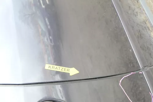 Audi A6 4B C5 Tür Türblatt hinten links nur Türblatt blau lila LZ4V (172695)