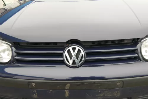 VW Golf 4 Stoßstange vorne Stoßfänger vorn vorne blau LA5G SWR + Kappen (172904)