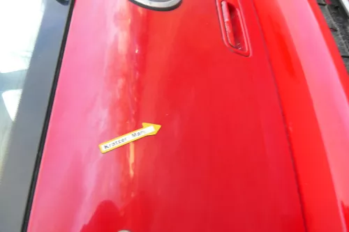 Polo 6N2 Heckklappe Klappe hinten Kofferraumklappe rot LP3G Scheibe (173367)