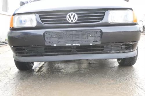 VW Polo 6N Stoßstange vorne 2-geteilte Frontstoßstange schwarz LC9Z Stoßfänger (173421)